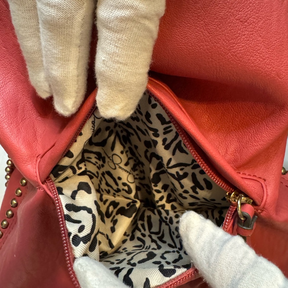 Jessica Simpson Pink Backpack with Gold Accents - Picture 10 of 10